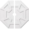 Ekena Millwork Logan Architectural Grade PVC Ceiling Medallion, 30"OD x 3"ID x 10 1/2"C x 1"P, Two-Piece CMP30LG2-03000 - alternate 1